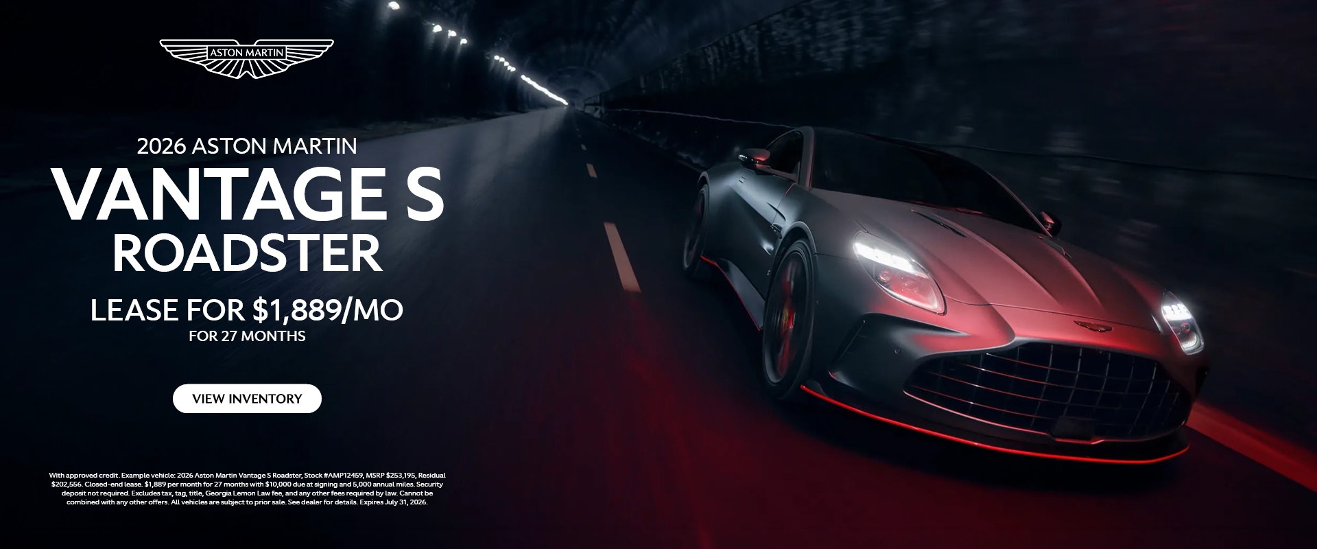 2026 Aston Martin Vantage S Roadster